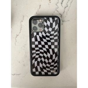 wildflower checkered case for iphone 12/12 pro